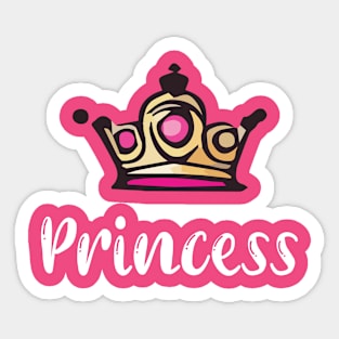 Royal Princess Crown Tee Sticker